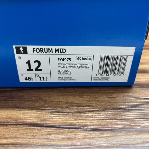 Adidas Forum Mid Triple White FY4975 Sz12 - Picture 6 of 6